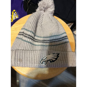 Women's New Era Philadelphia Eagles Beanie Hat One Size Gray